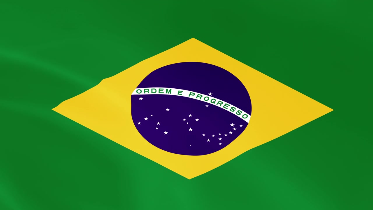 Vajende brasiliansk flag