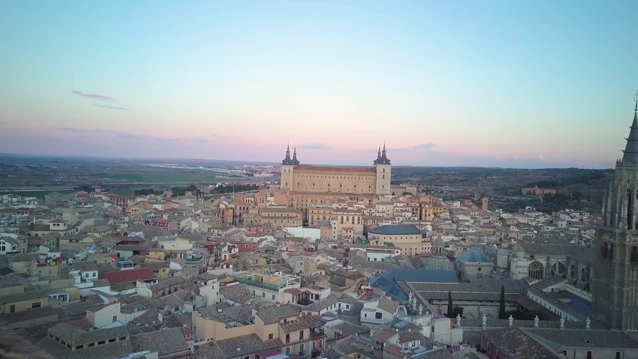 Ilmakuva Toledosta, Espanjasta, 4K elokuvallinen