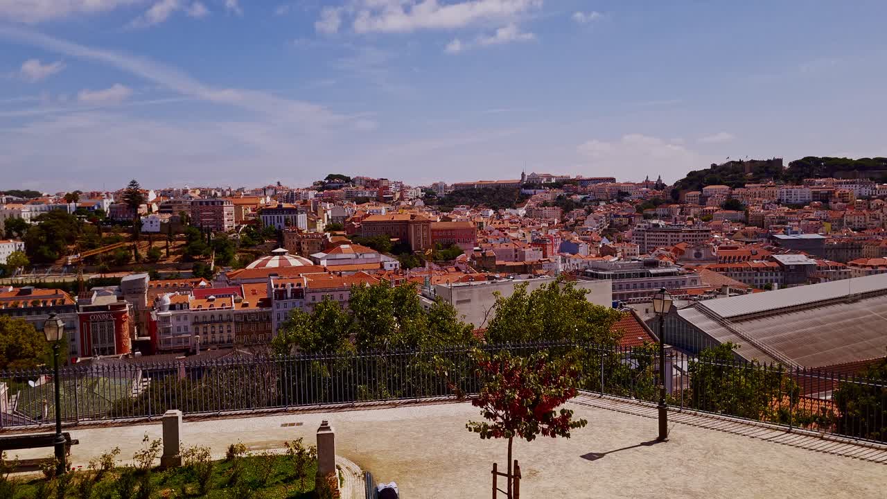 Vista del paesaggio urbano di Lisbona, della sua architettura e dei luoghi per rilassarsi.