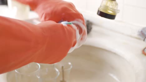 Washing-the-dishes-by-hand.