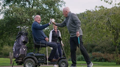golfers enjoying a day on the course