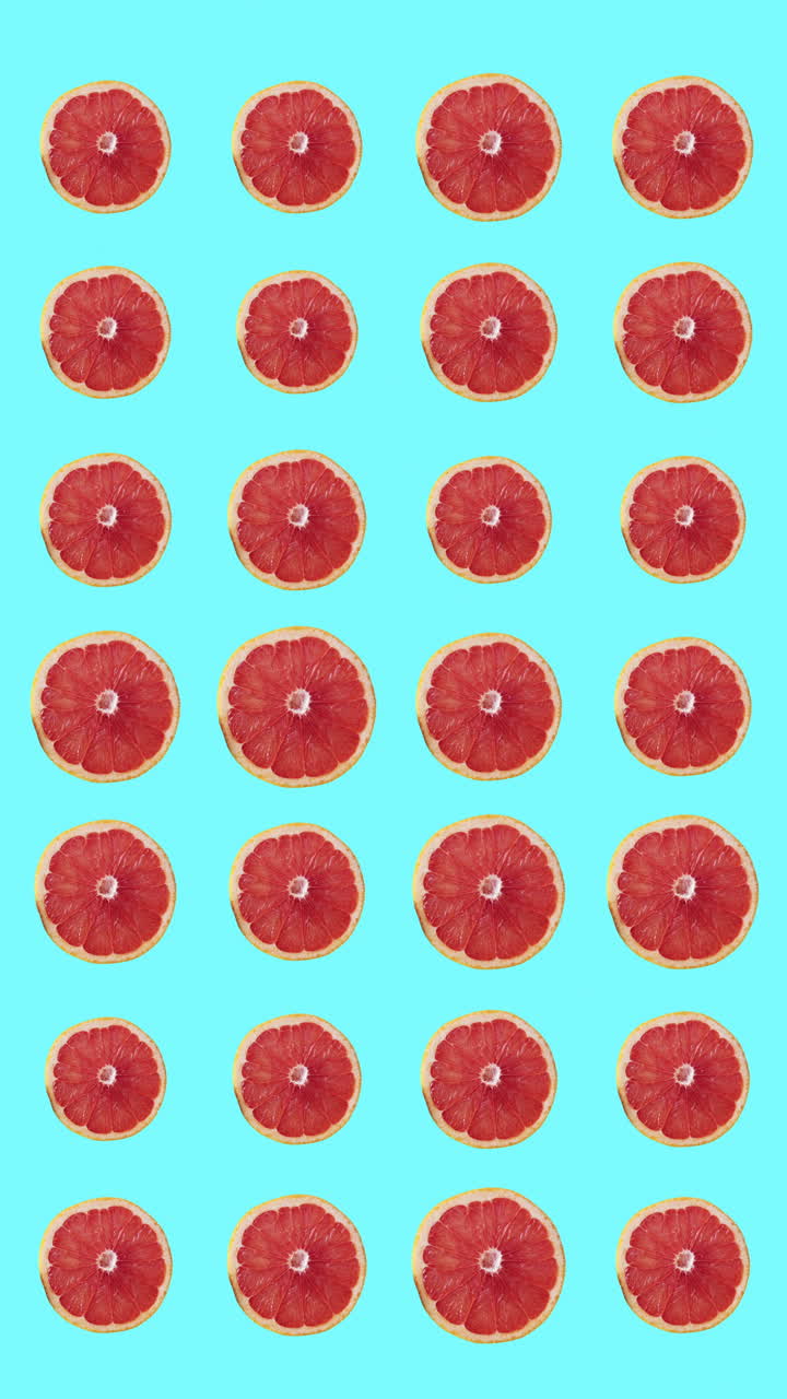 patrón de limones animados en vertical