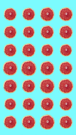 pattern of animated lemons in vertical