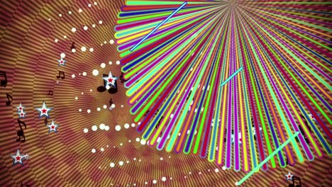 espectro de sonido vintage vj bucle