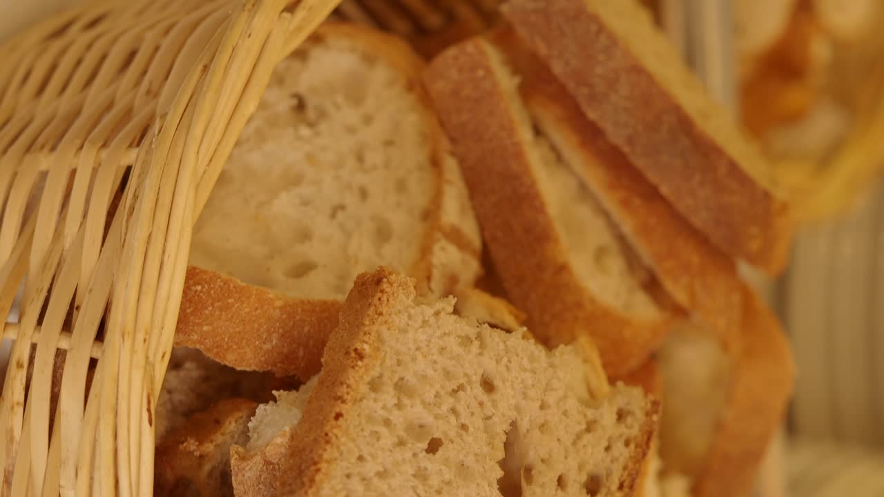 Basket of Assorted Bread Slices