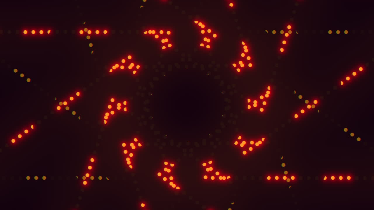 Mesmerizing glow radiant dot pattern shines on dark canvas