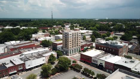 Aerial-wide-shot-Burlington-North-Carolina