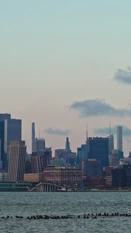grandeur of new york's towering skyscrapers as seen from new jersey perspective