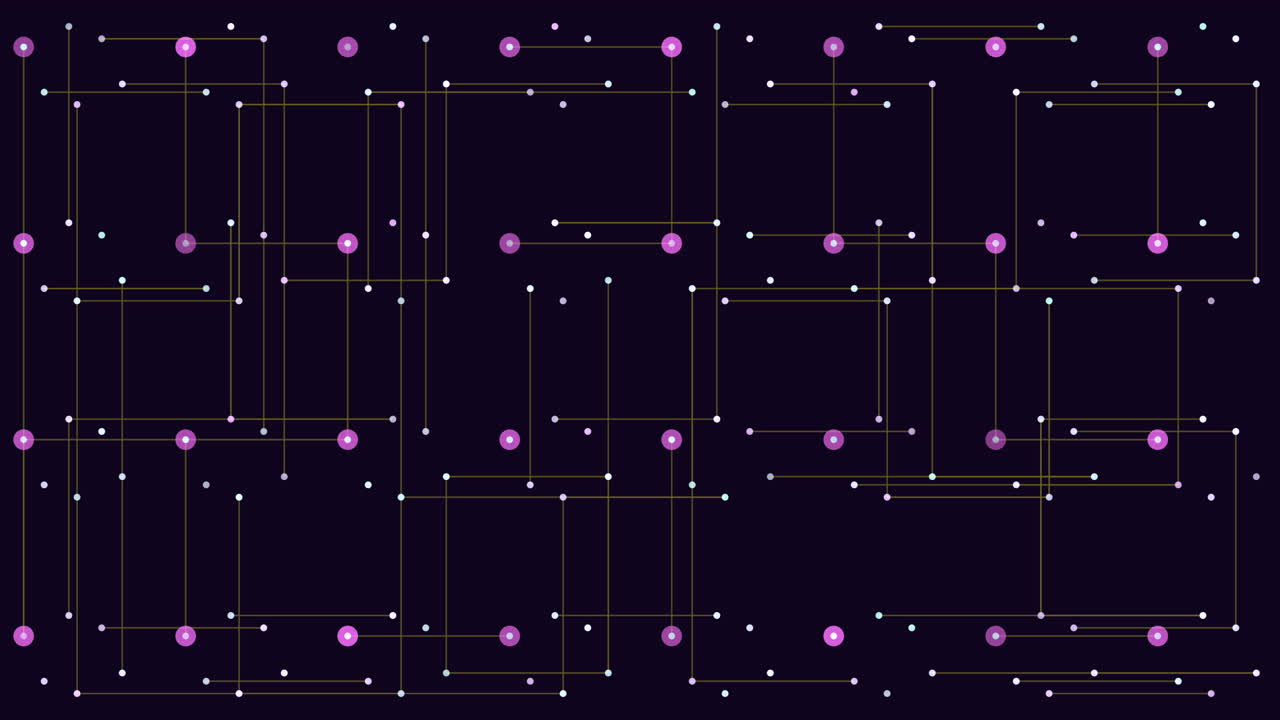 블랙 그라디언트에 무지개 반 ⁇ 이는 디지털 미래형 큐브 패턴