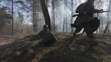 world war ii german soldiers in combat