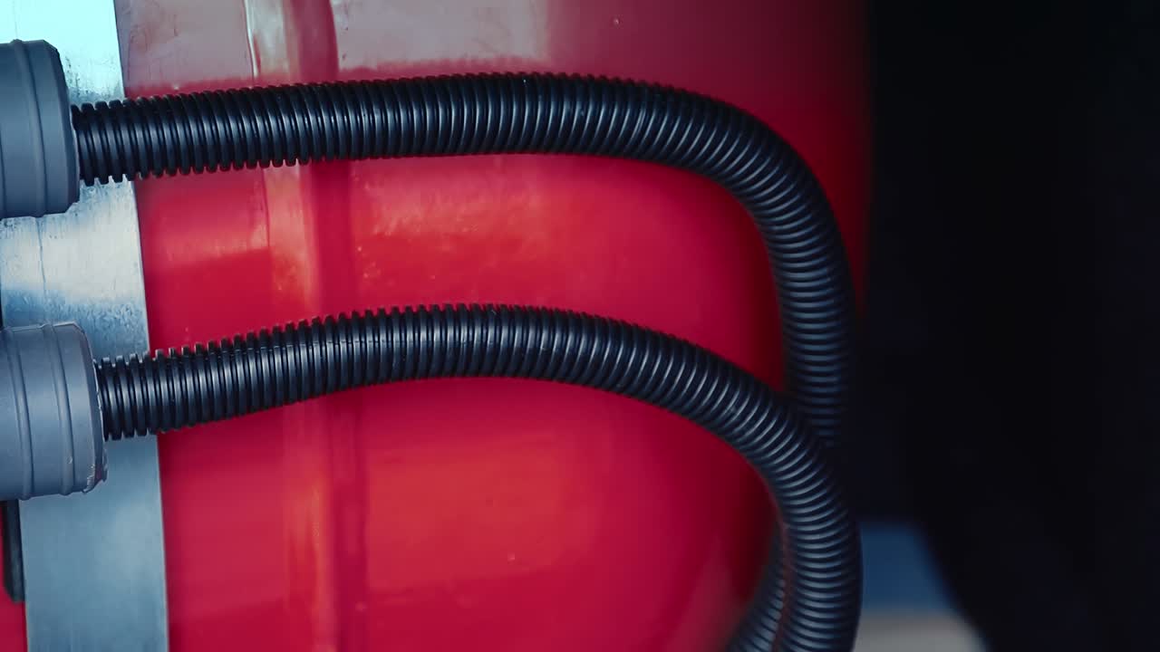 cilindro de gas instalado en el coche