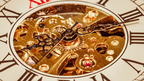 close up on vintage clock