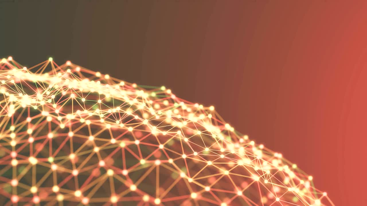 paisaje de red abstracto de 4k.