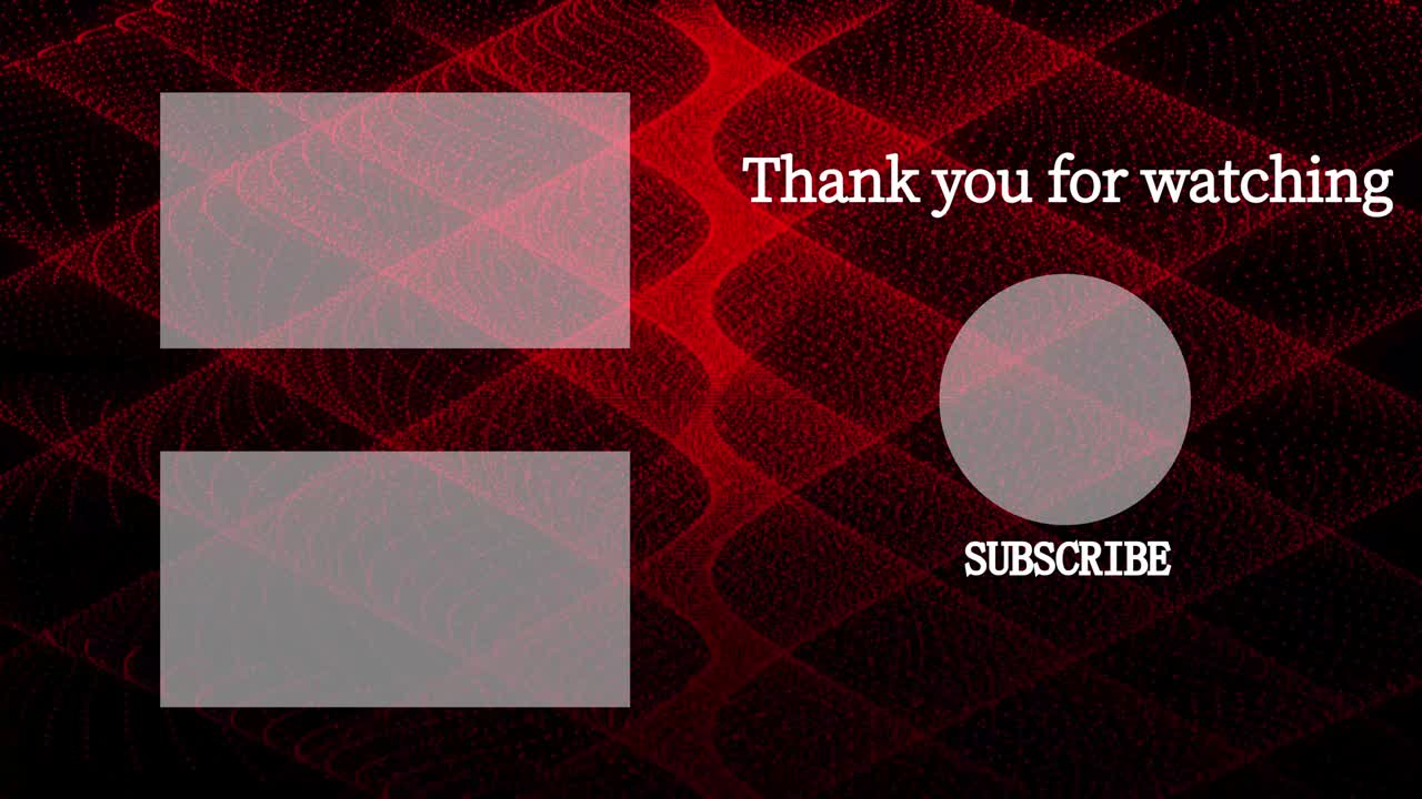 멋진 엔딩 카드 엔딩 스크린 모션 그래픽