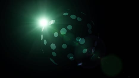 dark background with rotating ball
