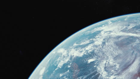 impresionante vista de la tierra desde el espacio