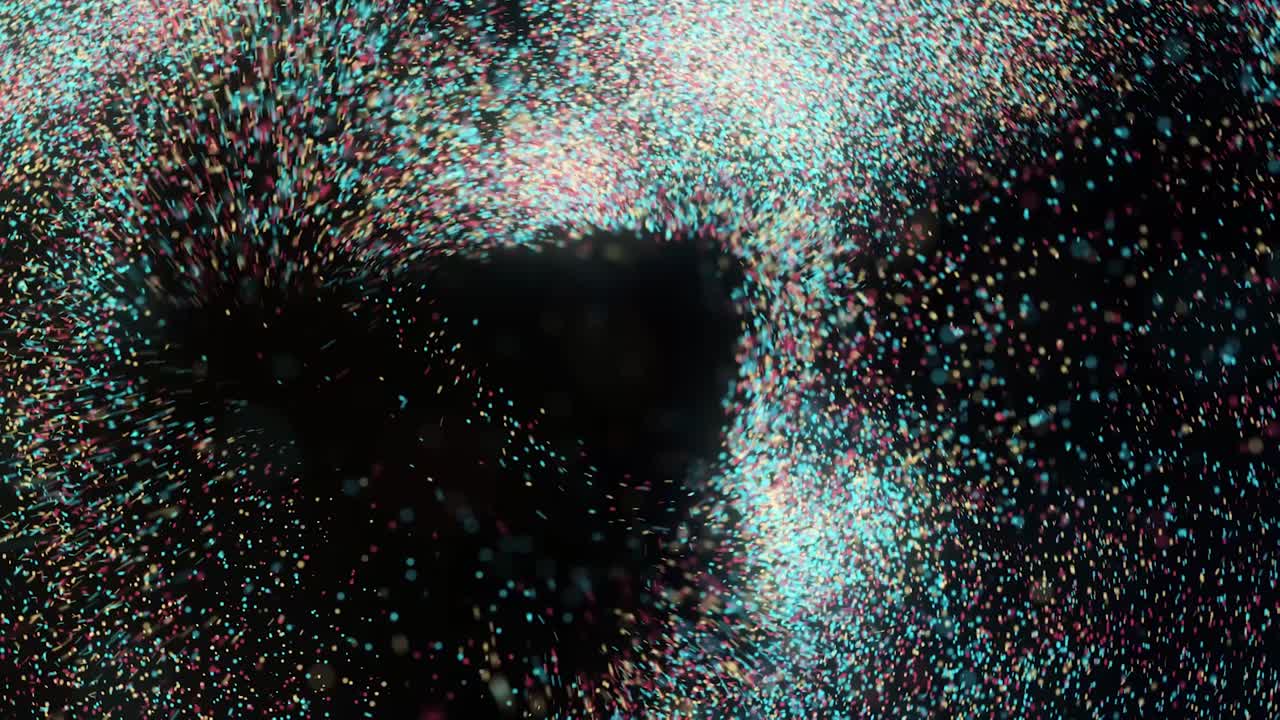 Colorful Particle Explosion