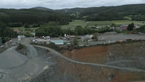 Excavation-At-Quarry-Site-In-A-Coruna,-Spain