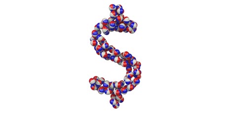 letra con tema de bola de playa signo de dólar