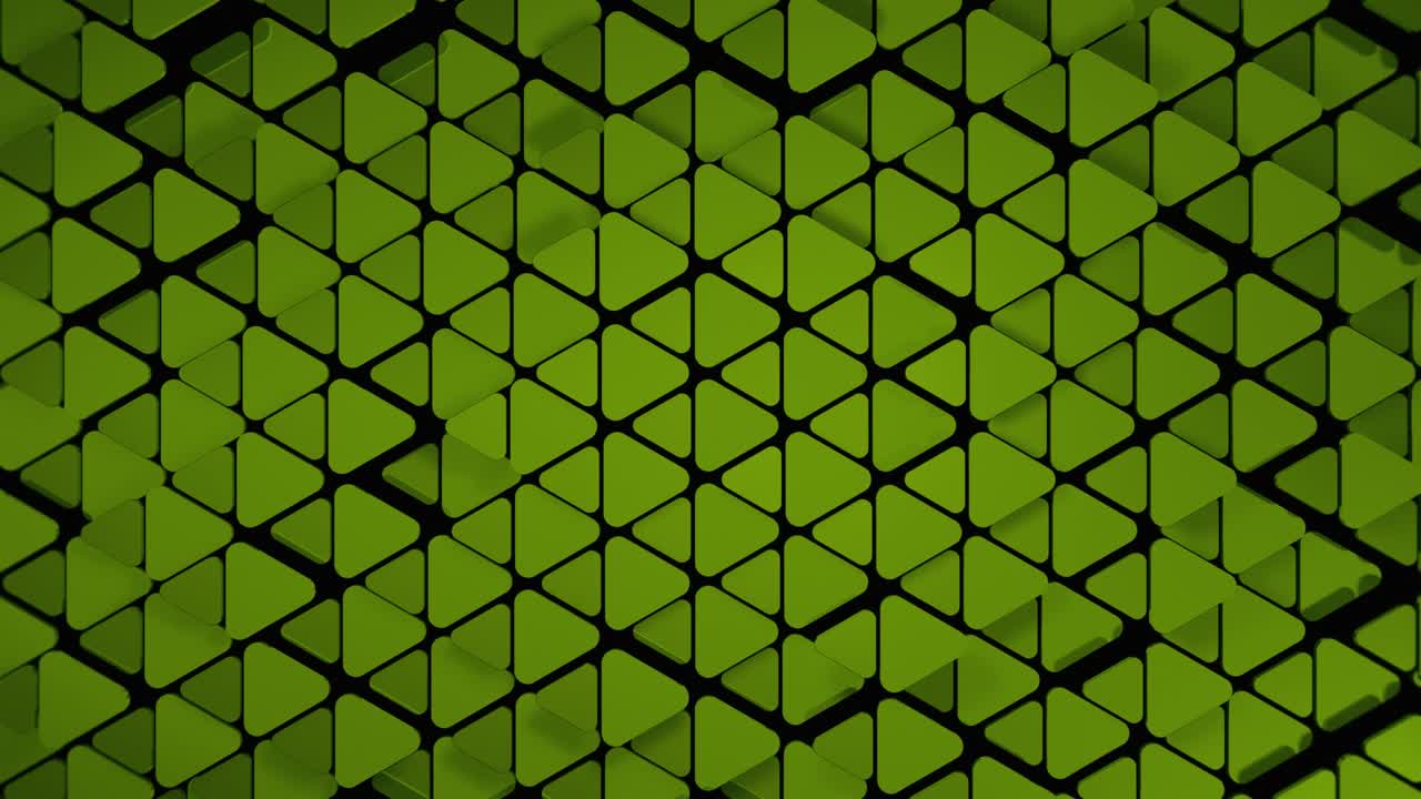 animación abstracta de triángulo geométrico 3d. imágenes de renderización por computadora 4k, plantilla de fondo moderna para documentos, informes y presentaciones. animación 3d de bucle sin costuras de 4k