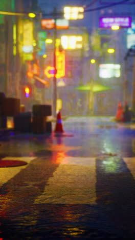 noche lluviosa en la ciudad