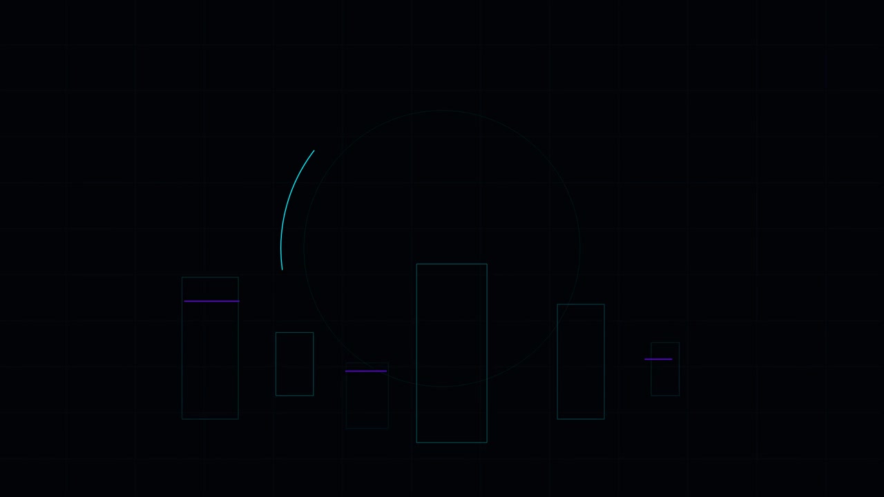 Abstract Digital Data Visualization with Moving Bars and Circular Arc