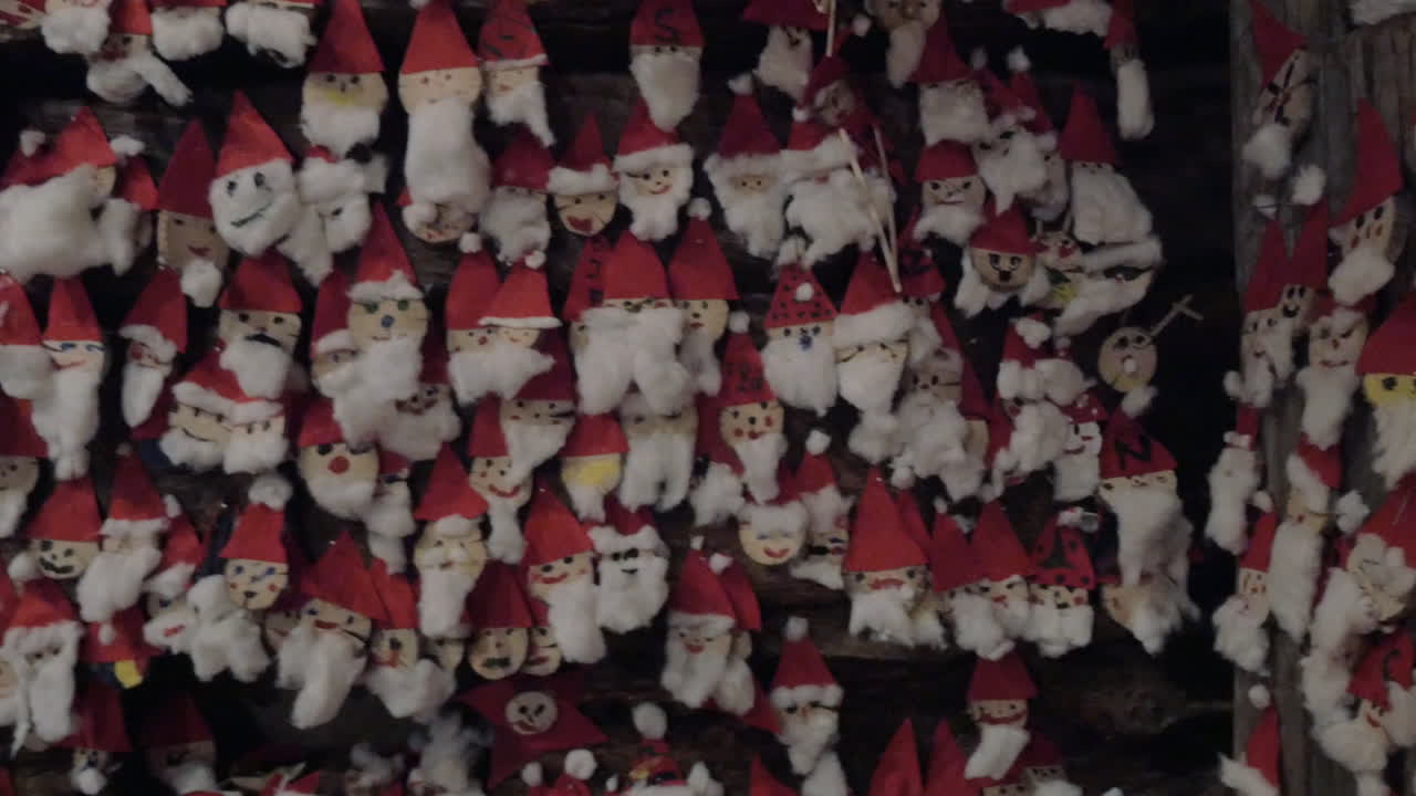 Collection of Christmas craftworks made by children