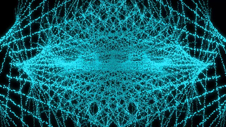 Light blue color Dot Shape Pattern animation motion graphics