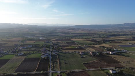 Aerial-Journey-Over-Pentavriso,-Kastoria,-Greece,-in-Crystal-Clear-4K