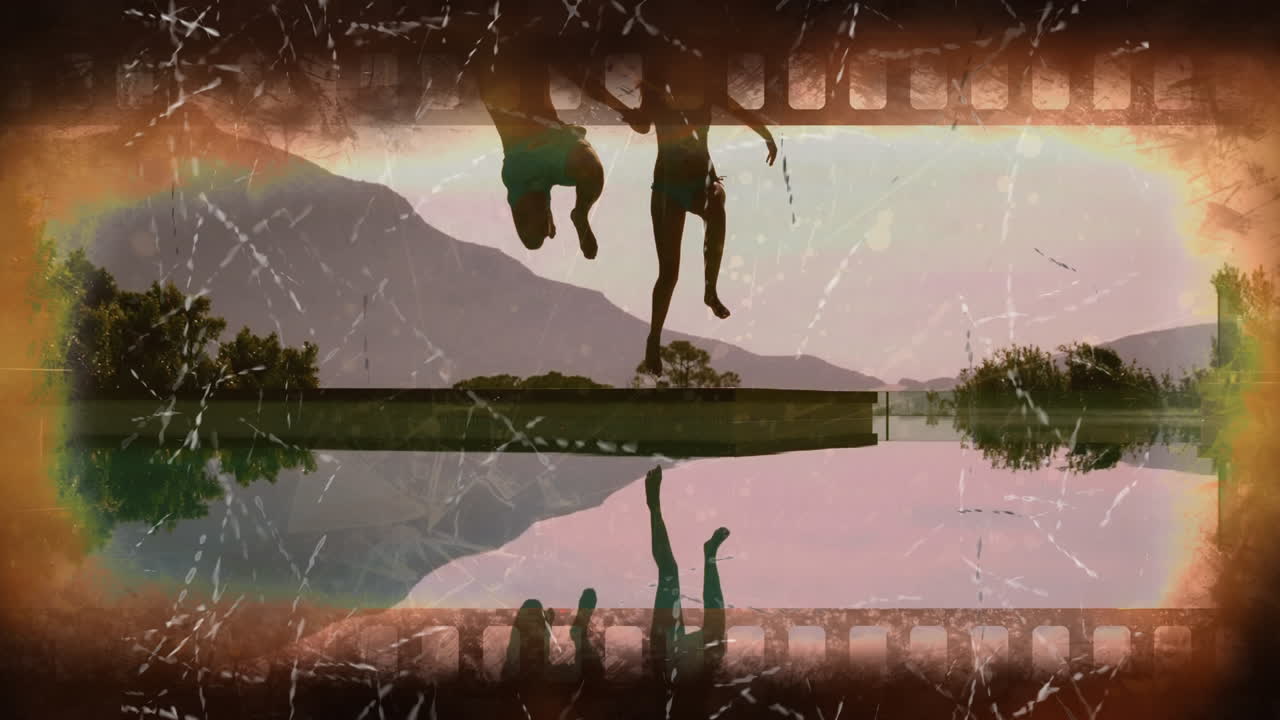 오래된 영화 테이프 비디오