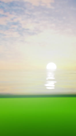 peaceful sunset over the ocean
