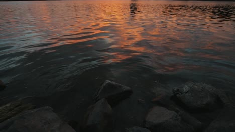 sunset over a river