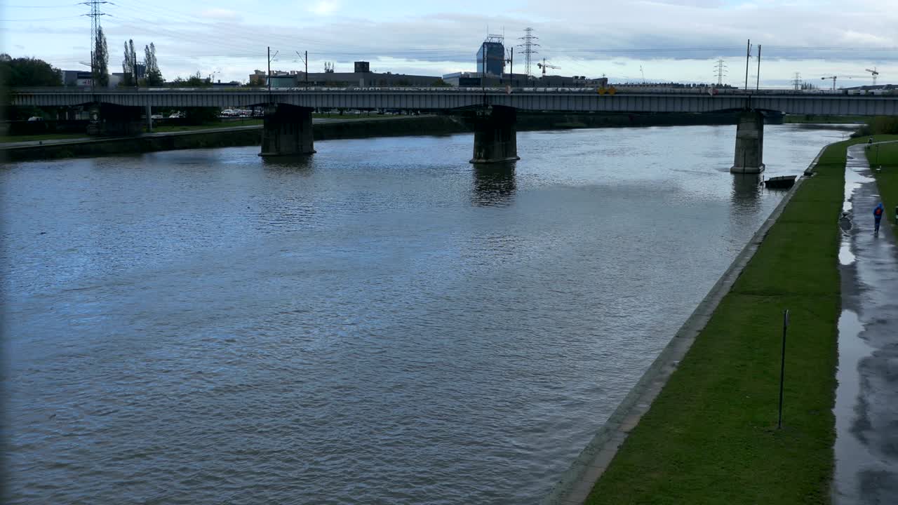 River Vistula Bridge in Krakow