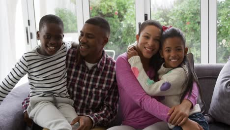 family enjoying free time at home