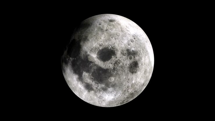 Fases da lua com sombra preta sólida na diagonal