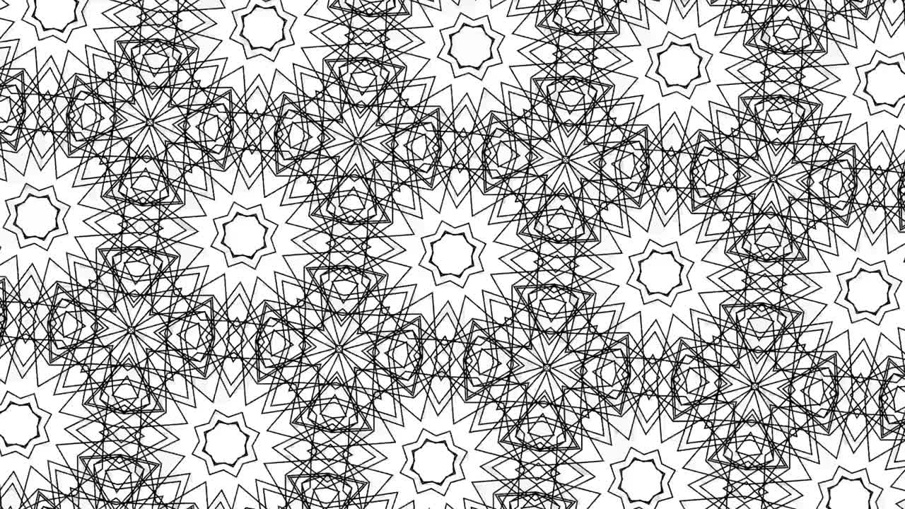 칼레이도스코프 추상 기하학적 효과 배경