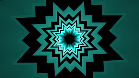 teal geometric star pattern