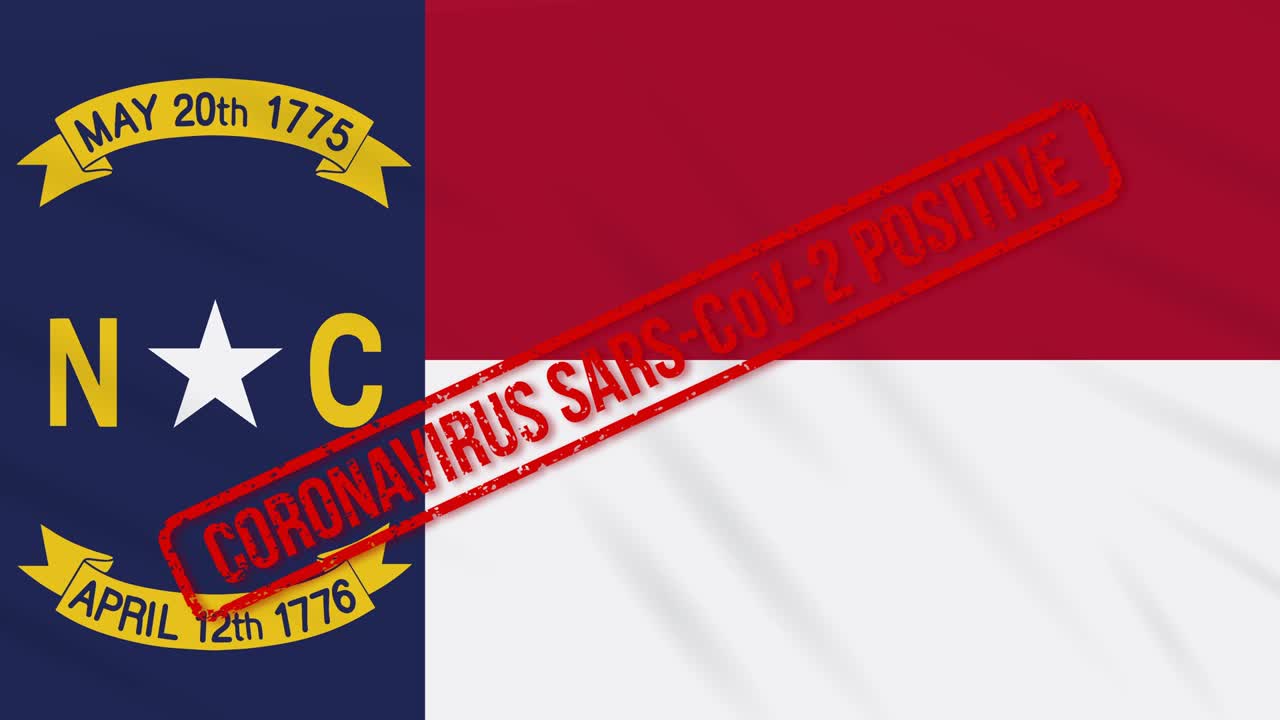 노스 캐롤라이나 주 발은 코로나19에 대한 긍정적 반응으로 스프되어 있습니다.