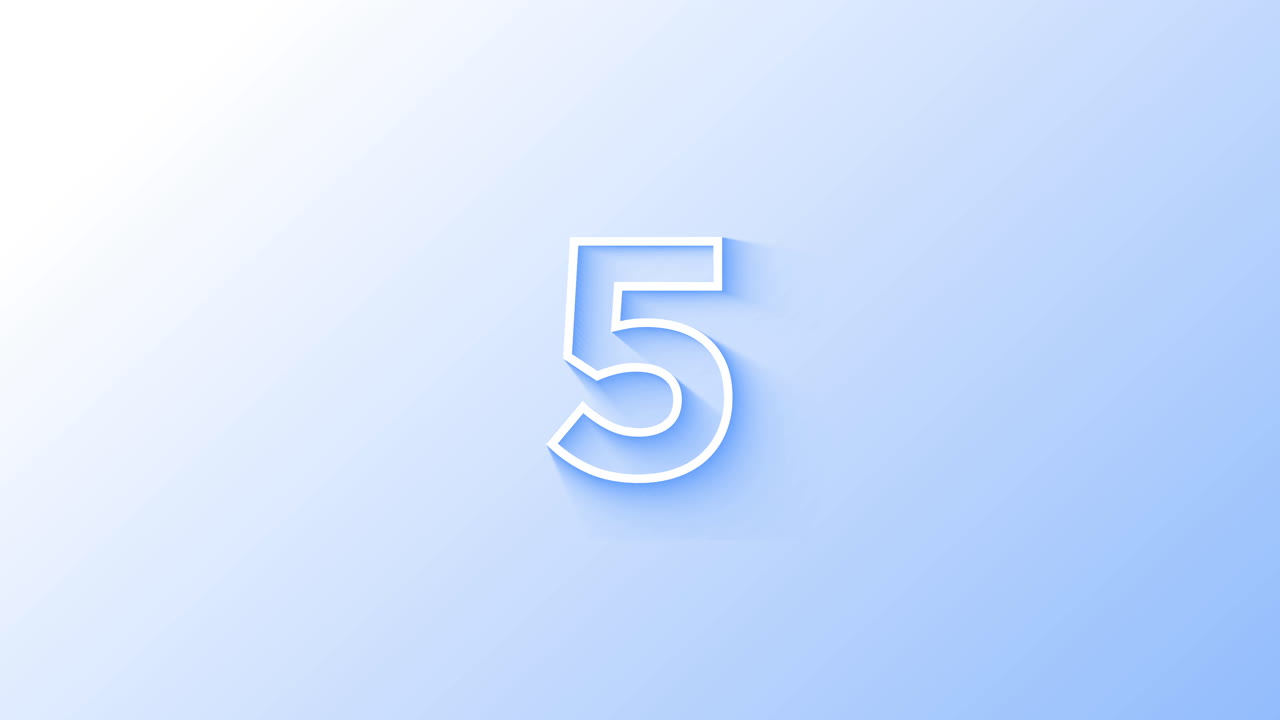 4K Clean Modern Gradient 10 Seconds Countdown Timer Clock Top 10 Dynamic Beautiful Circle Transition Color Animation Clean Background High Resolution Trending Graphic Design Social Media Viral Opener