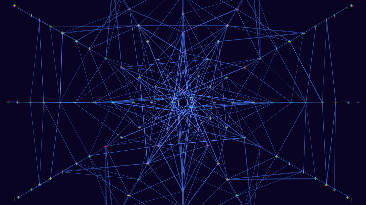 복잡한 디자인의 매혹적인 상호 연결된 기하학적 패턴