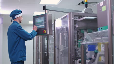 sistema de control de la línea de fabricación de envases de control de operador de fábrica