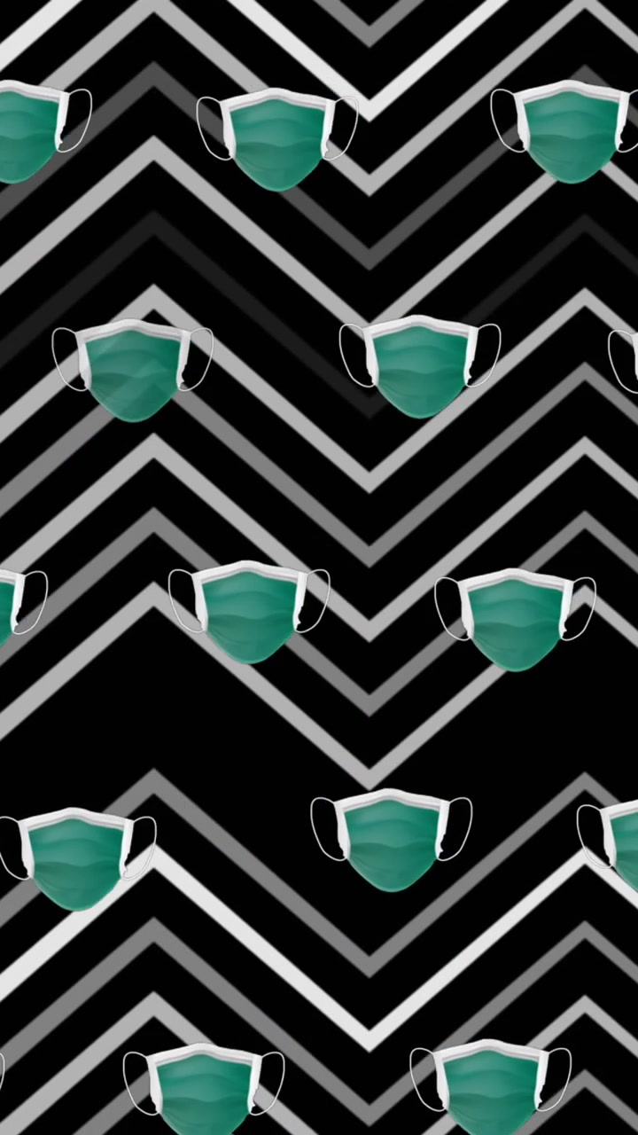 Animation of shields moving over black chevron background