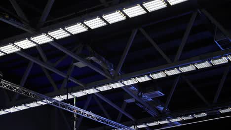 industrial studio ceiling with led lighting