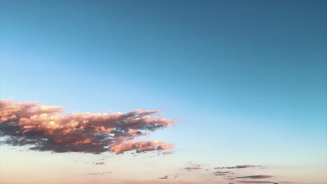 orange cloudy with blue sky at the evening