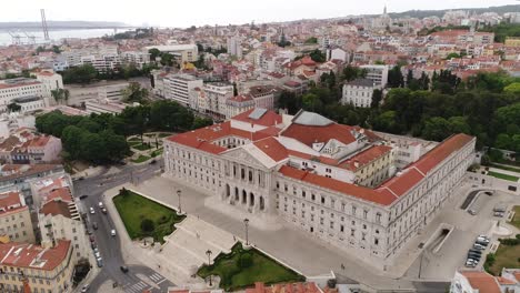 Palacio-De-Sao-Bento,-Lisboa,-Portugal-4k