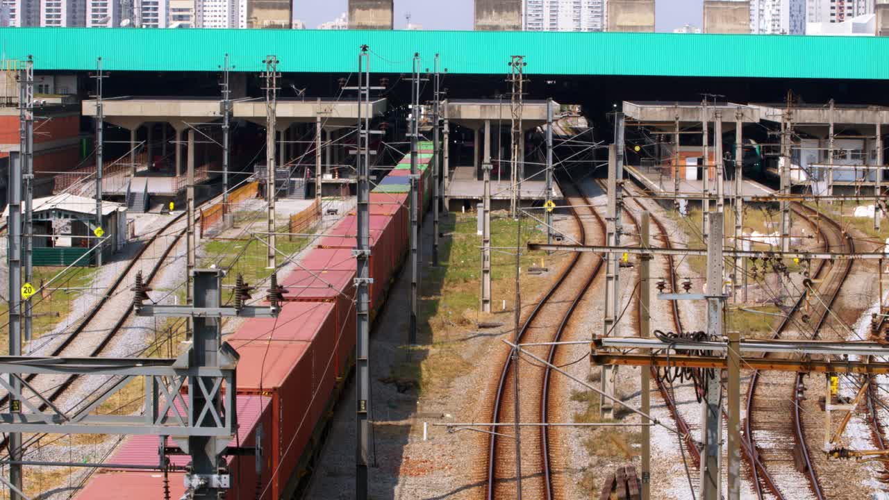 Urban goods container storage, industrial infrastructural transportation