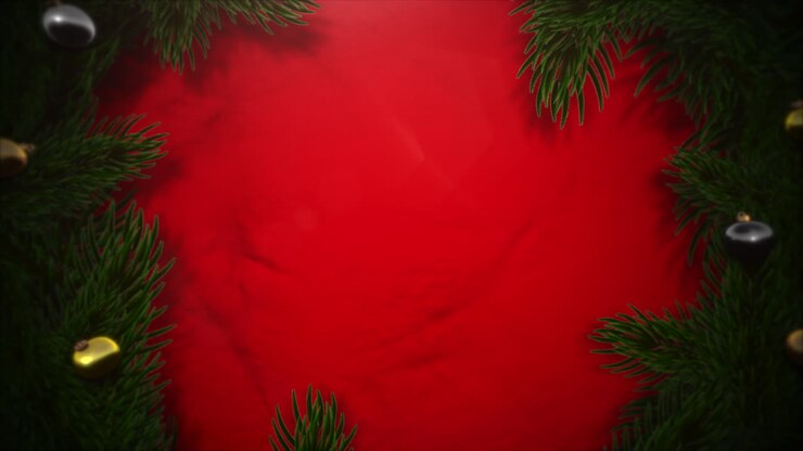 glædelig juletekst med farverig krans