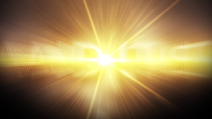 Cinematic Golden Text Reveal with Dramatic Light and Particles