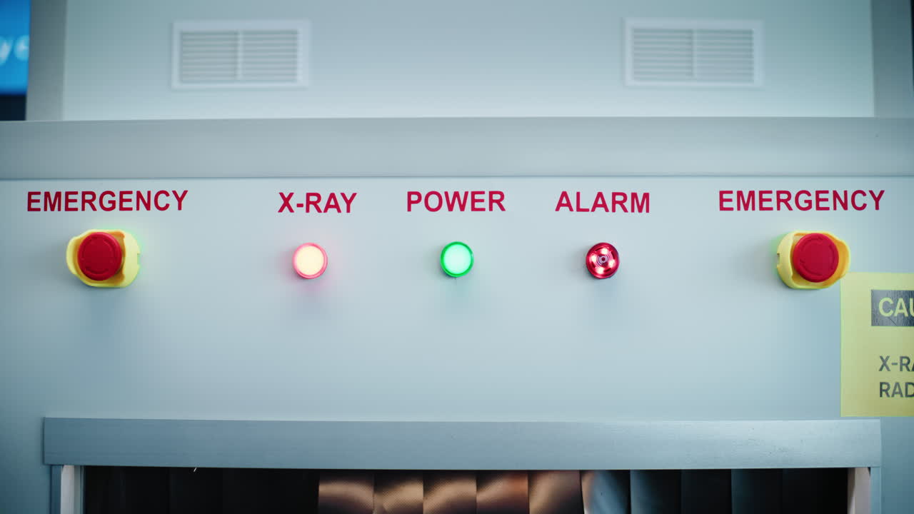 Airport X-Ray Scanner Control Panel