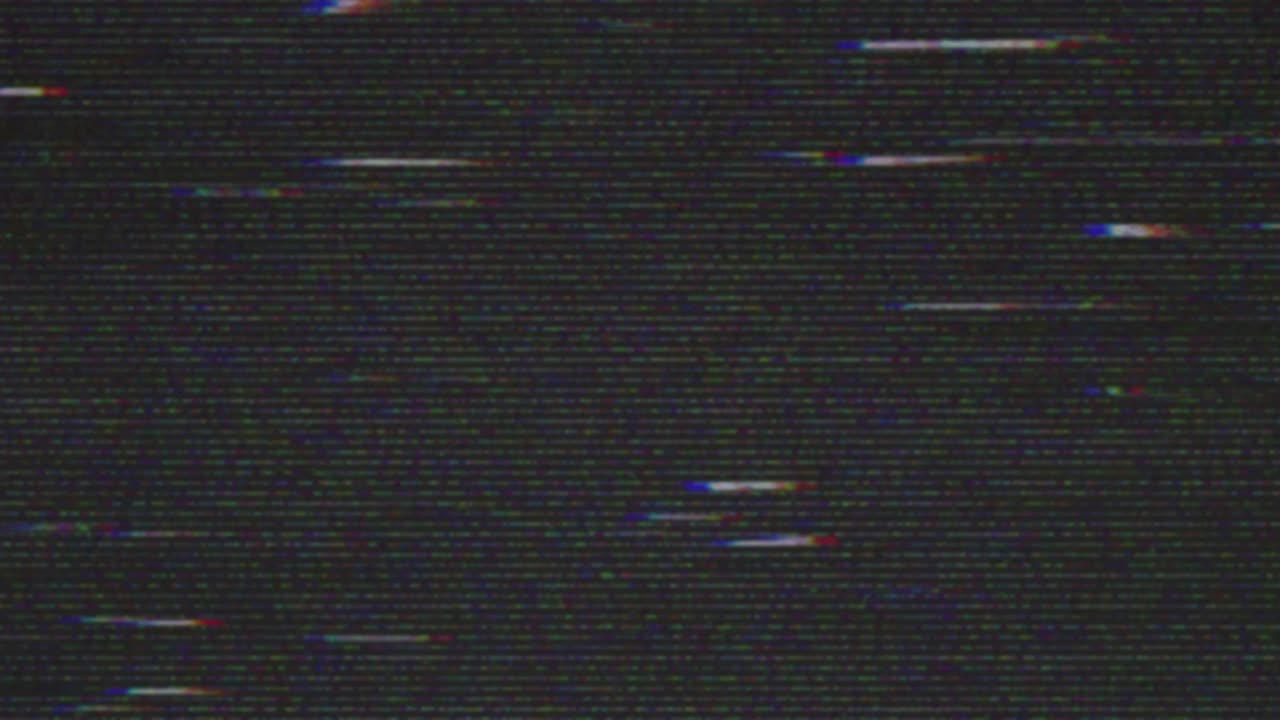 Retro TV statisk støj med glitch-effekt
